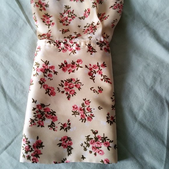 PRINTED SATIN SHIRT VANILLA - Picture 8 of 8